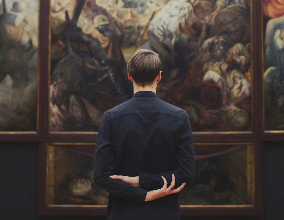 Person Admiring Art 4